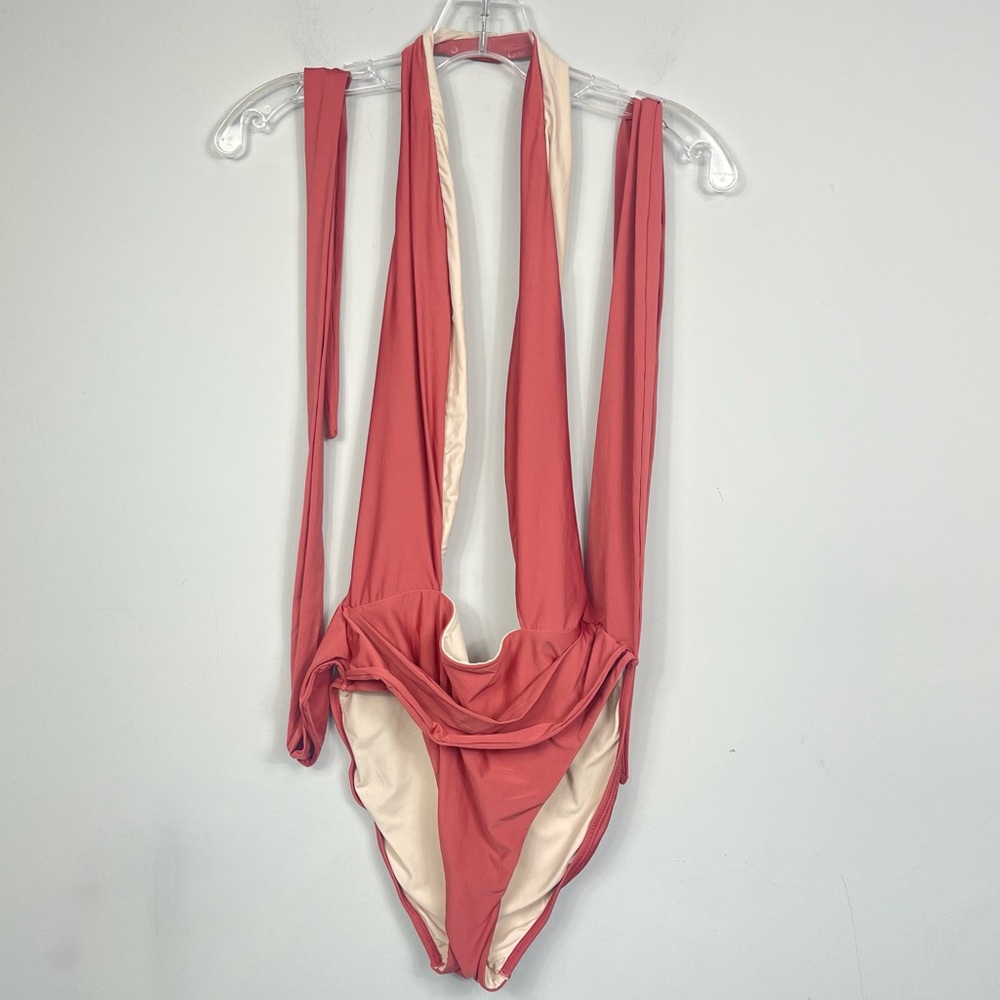 PQ x REVOLVE Alex One Piece Swimsuit in Henna L Large  Bikini Beach Pool Coastal - Picture 4 of 12